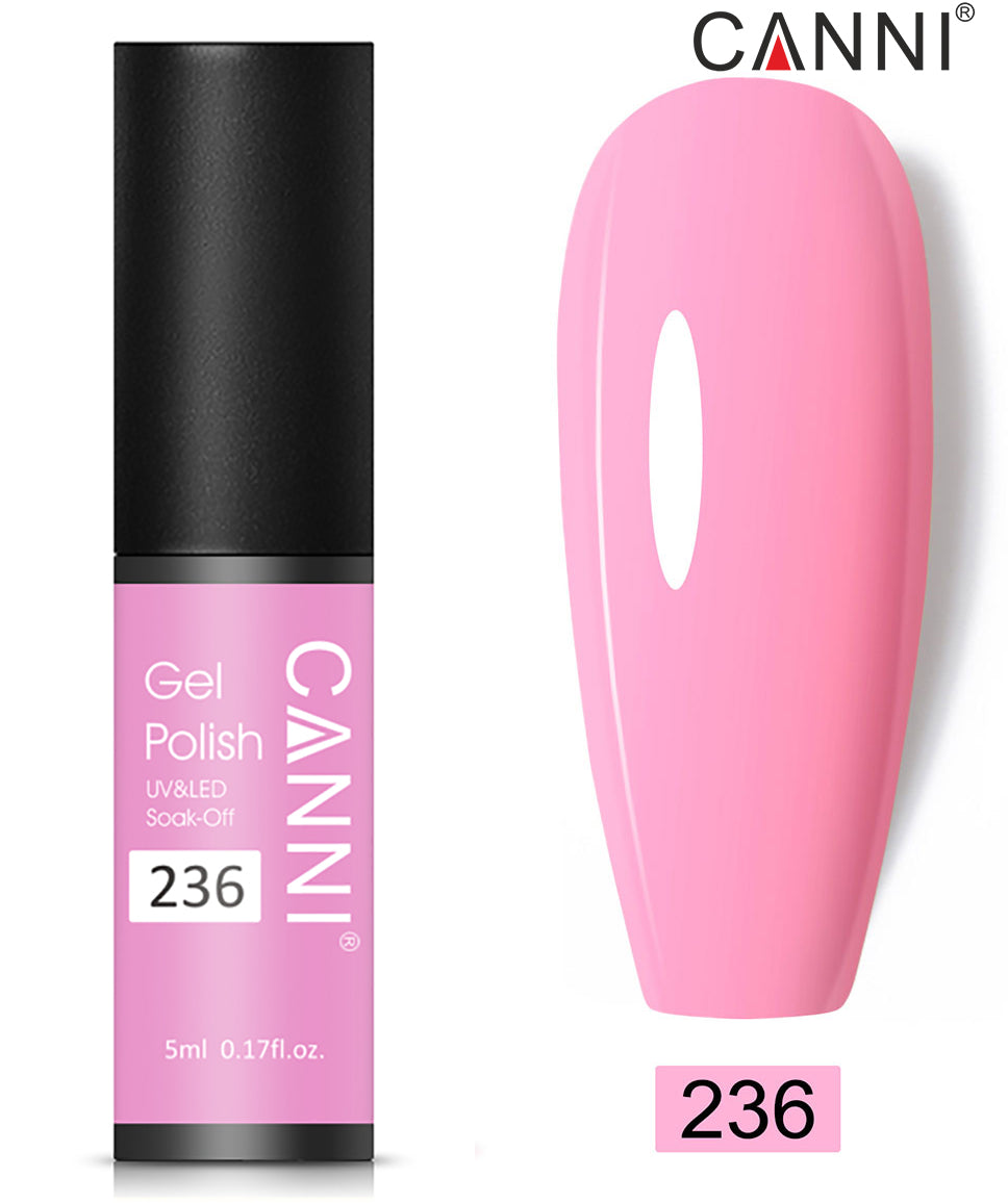 Canni Classic Range 5ml Soak Off UV / LED Nail Gel Polish Varnish - Shade 201 to 258