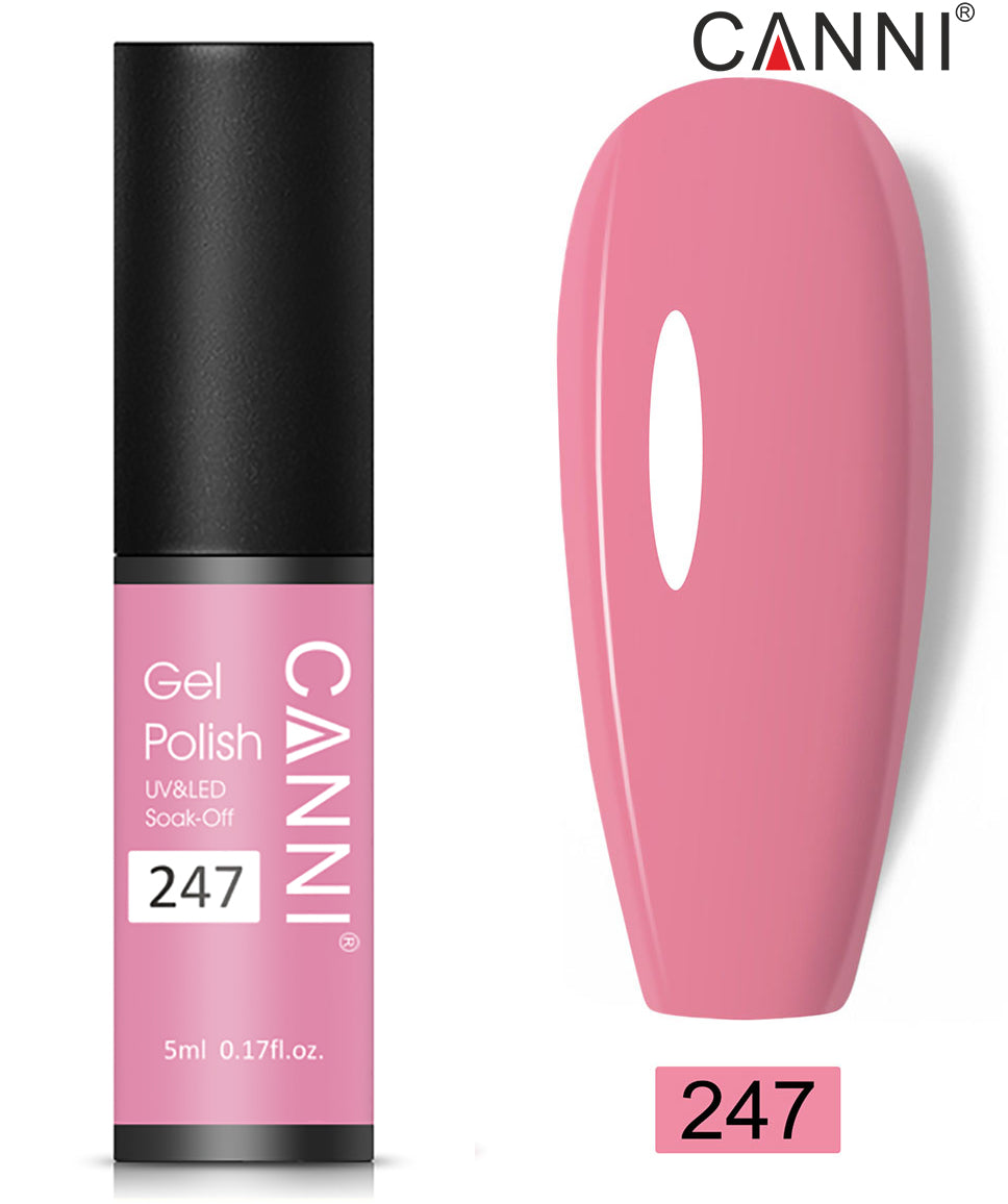 Canni Classic Range 5ml Soak Off UV / LED Nail Gel Polish Varnish - Shade 201 to 258