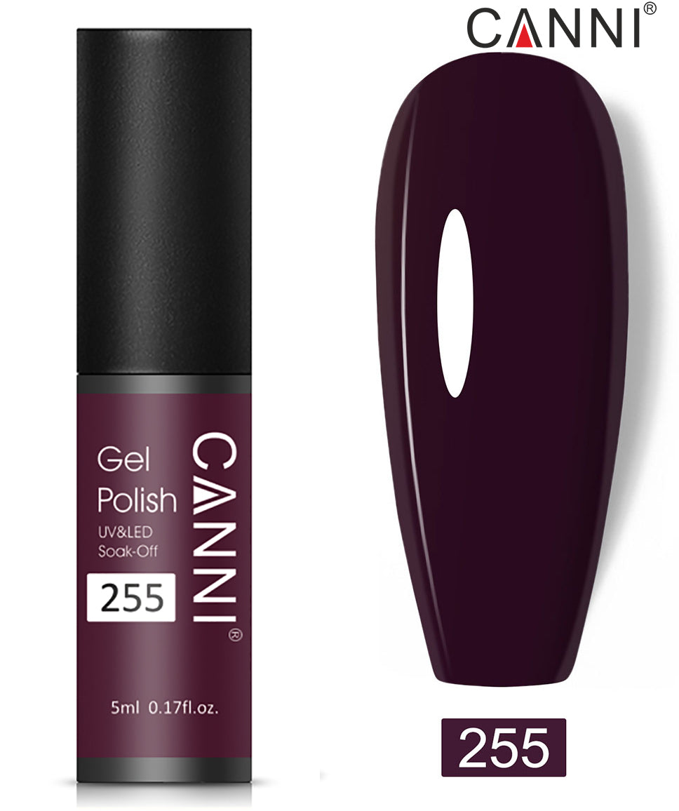 Canni Classic Range 5ml Soak Off UV / LED Nail Gel Polish Varnish - Shade 201 to 258