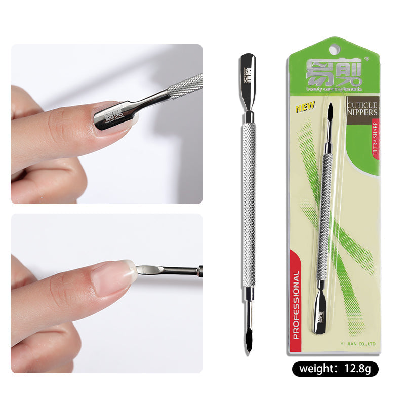 Dual Head Cuticle Pusher UV Nail Gel Polish Soak Off Remover Tool