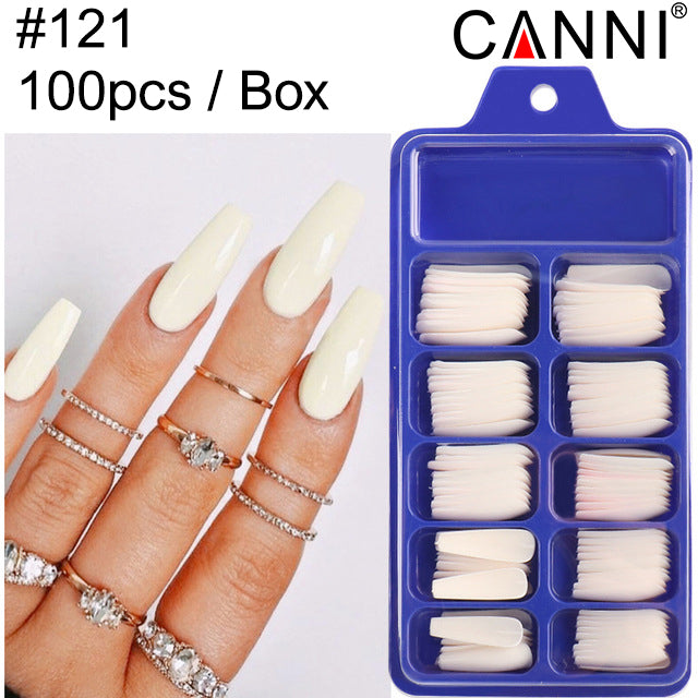CANNI 100pcs Long Coffin False Full Cover #121