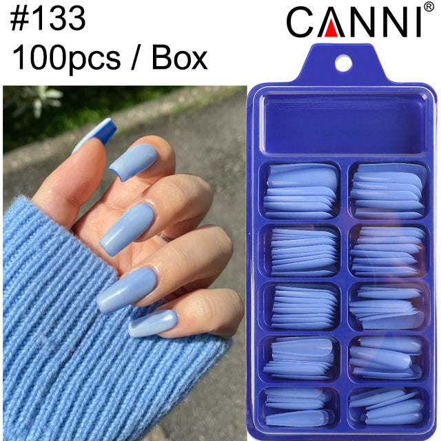 CANNI 100pcs Long Coffin False Full Cover #133
