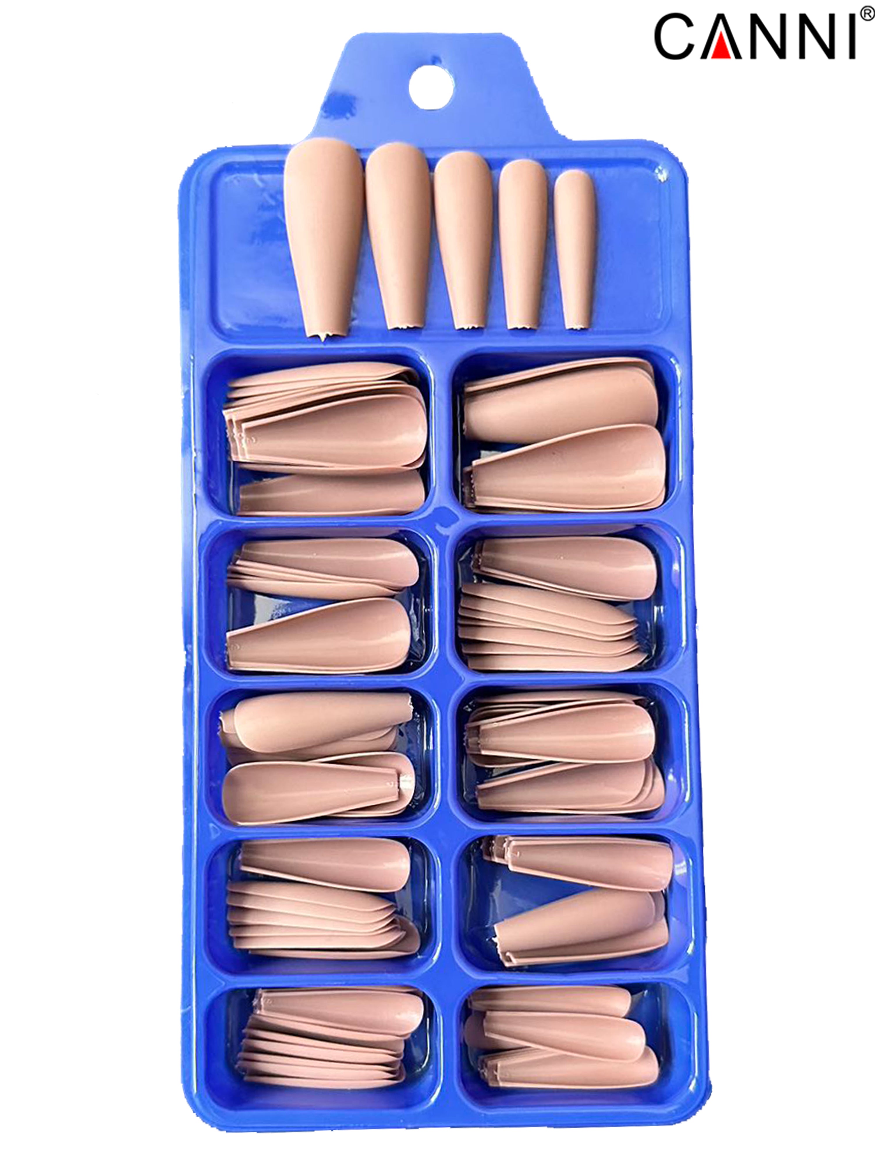 CANNI 100pcs Long Coffin False Full Cover #135