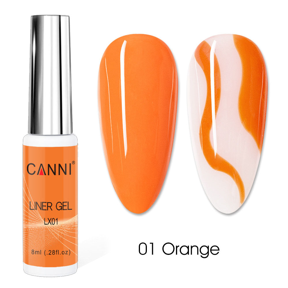 CANNI UV Liner Gel Nail Art Polish – 8ml | Bundle 04 | 4 Bottles