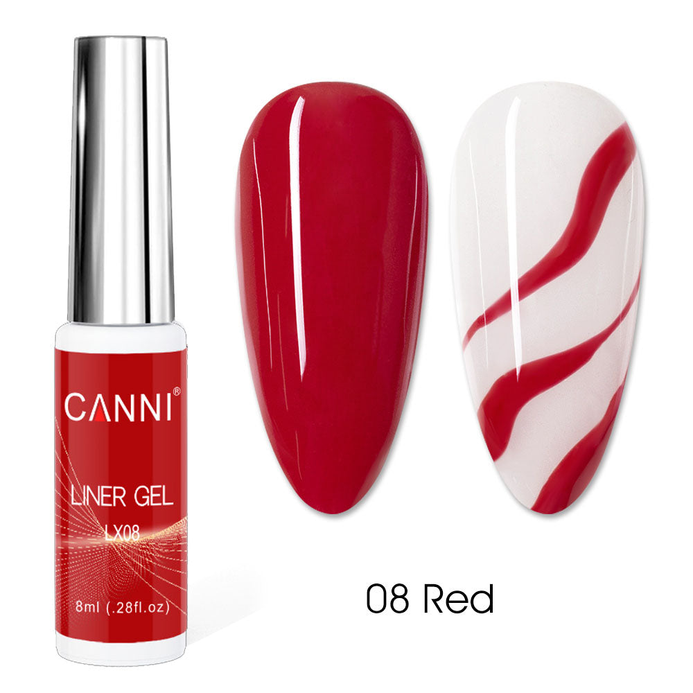 CANNI UV Liner Gel Nail Art Polish – 8ml | Bundle 06 | 4 Bottles