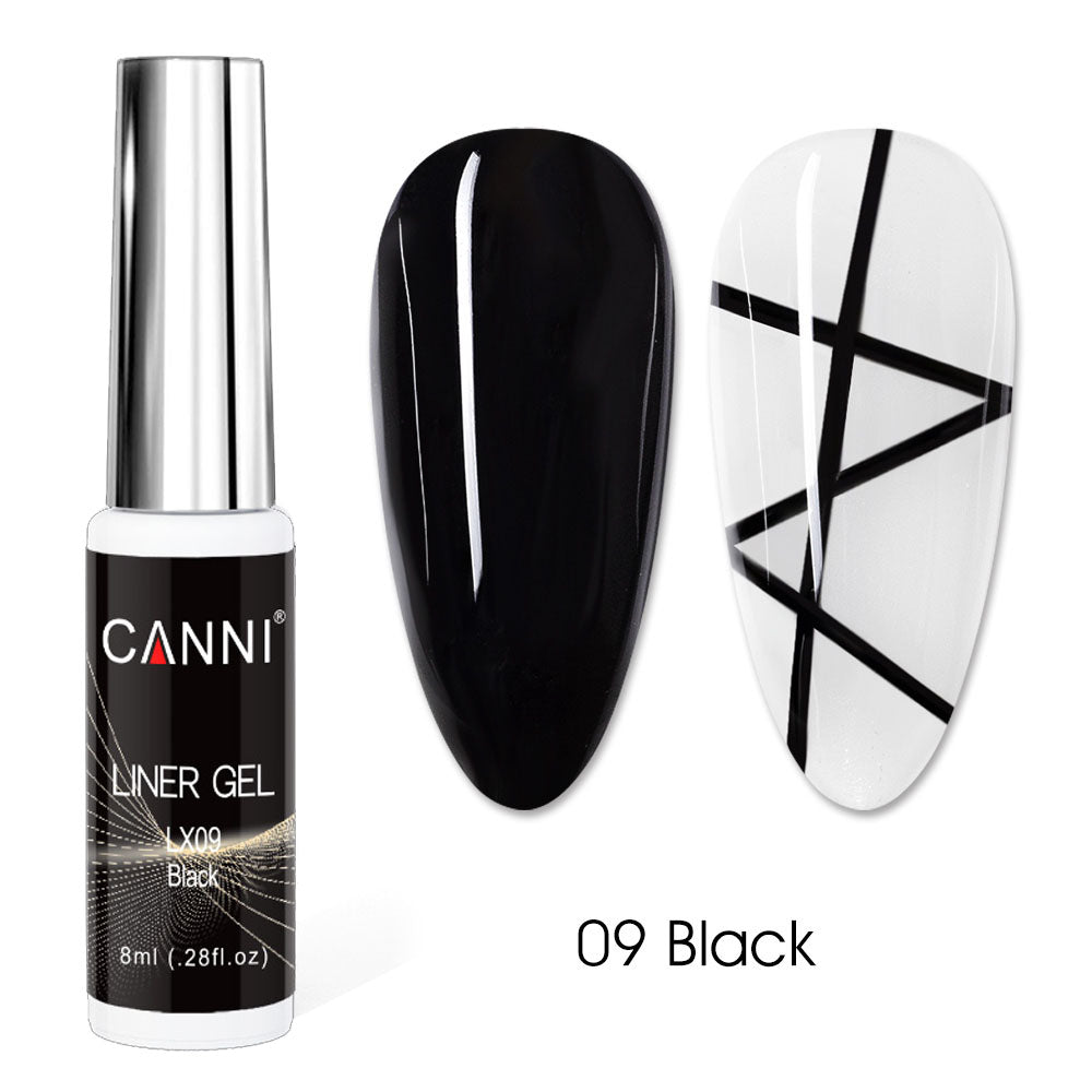 CANNI UV Liner Gel Nail Art Polish – 8ml | Bundle 07 | 2 Bottles