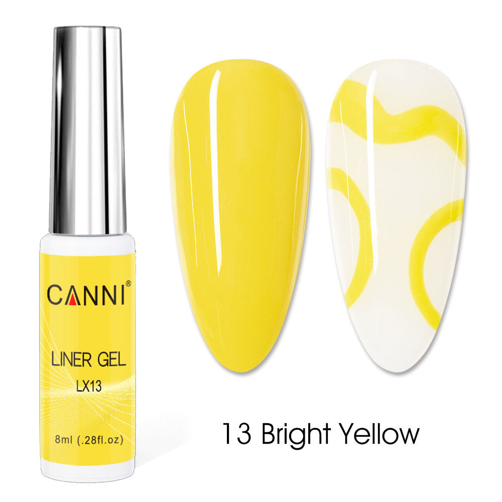 CANNI UV Liner Gel Nail Art Polish – 8ml | Bundle 05 | 4 Bottles