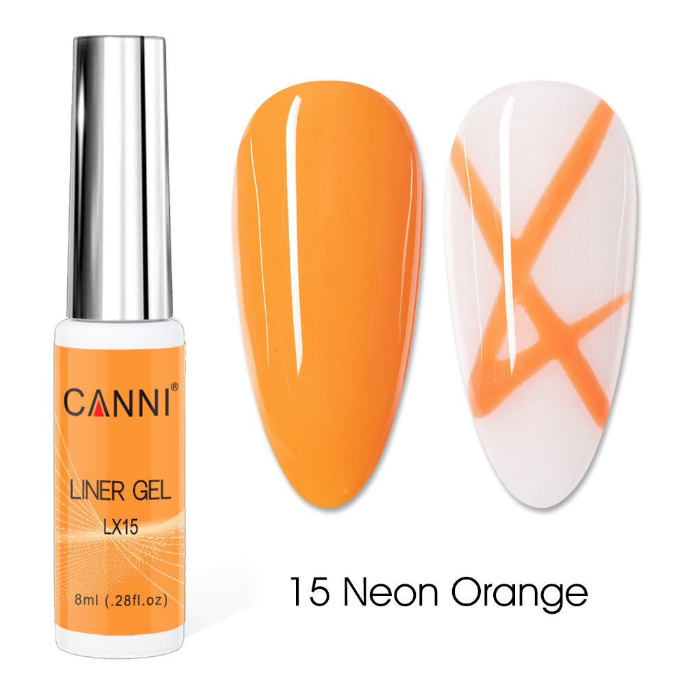 CANNI UV Liner Gel Nail Art Polish – 8ml | Bundle 05 | 4 Bottles