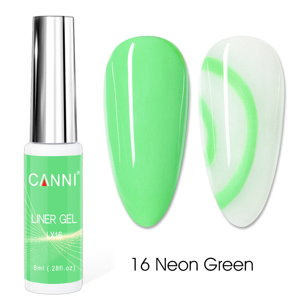 CANNI UV Liner Gel Nail Art Polish – 8ml | Bundle 04 | 4 Bottles