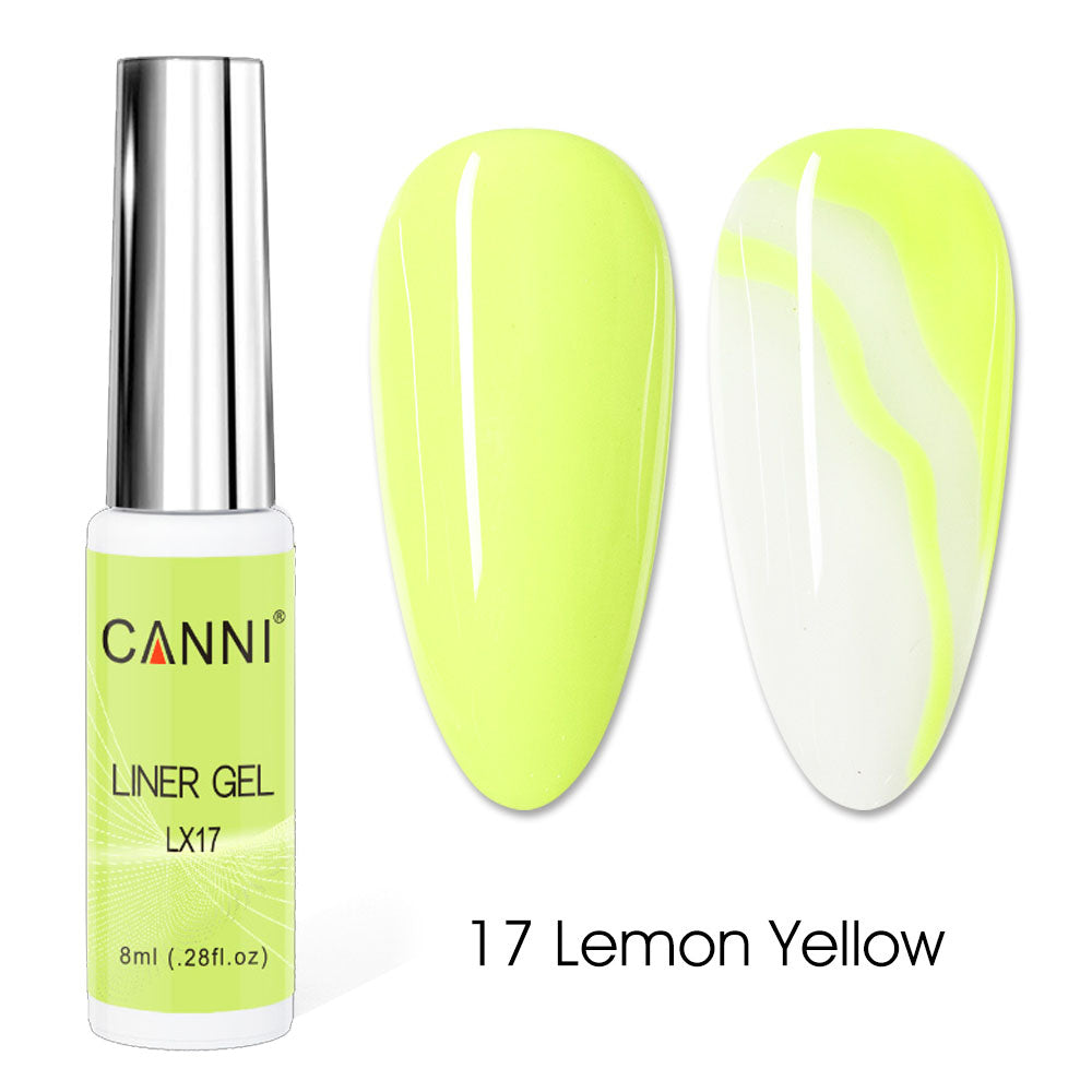 CANNI UV Liner Gel Nail Art Polish – 8ml | Bundle 05 | 4 Bottles