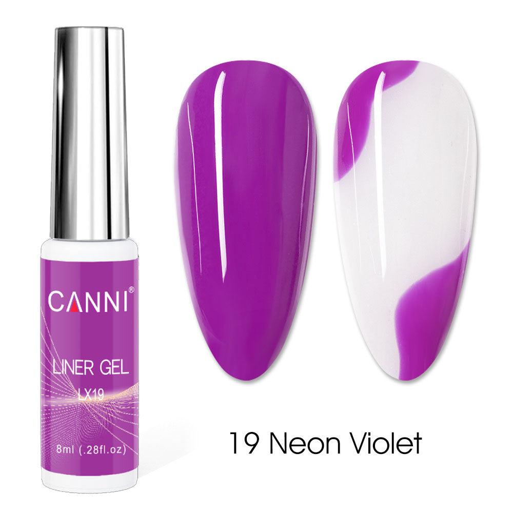 CANNI UV Liner Gel Nail Art Polish – 8ml | Bundle 06 | 4 Bottles