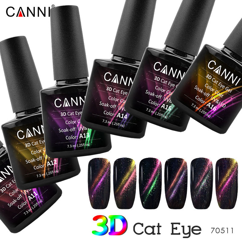 Magnetic Starry CANNI 3D Cat Eye Fashion UV & LED Soak off Nail Gel Polish