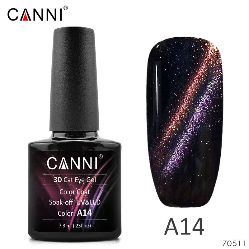Magnetic Starry CANNI 3D Cat Eye Fashion UV & LED Soak off Nail Gel Polish