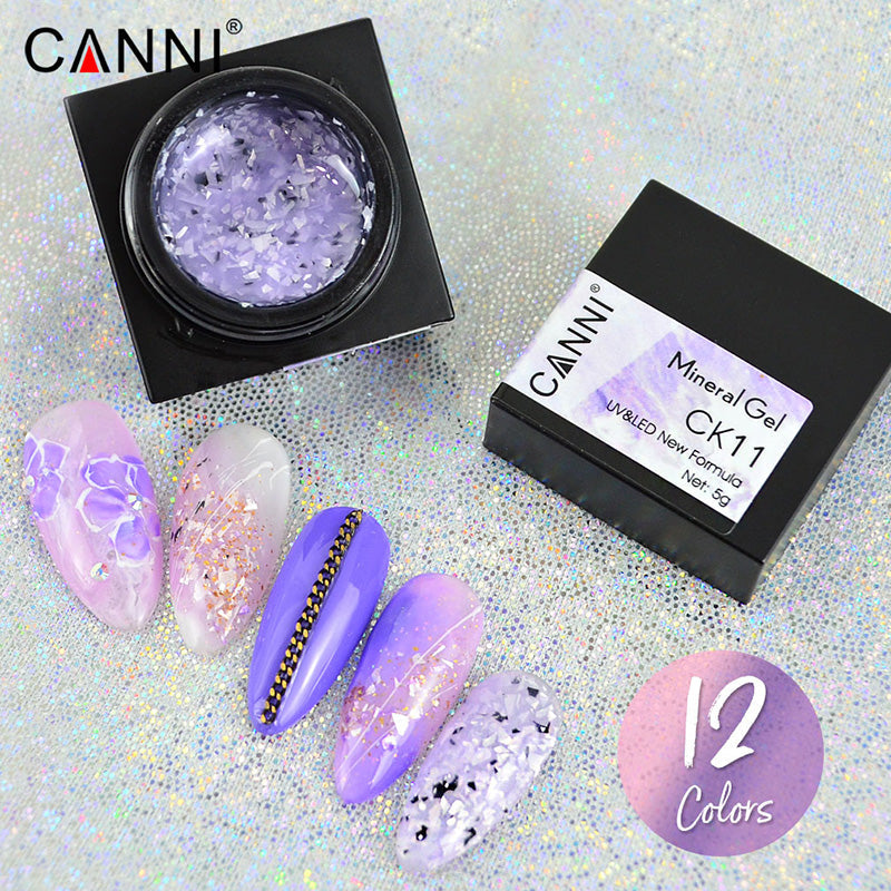 CANNI Mineral Gel UV / LED Nail Gel Polish 12 Shades, 5g