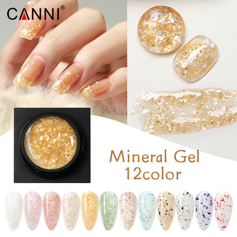 CANNI Mineral Gel UV / LED Nail Gel Polish 12 Shades, 5g