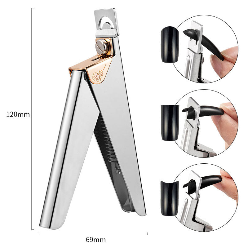 Silver Nail Art Clipper Edge Cutters Trimmer False Nail Tips Scissor Manicure Tools