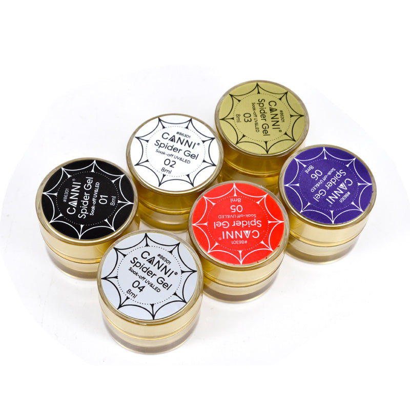 Spider Gel Easy Apply Nail Art Design Soak off UV LED 3D / 4D 8ml