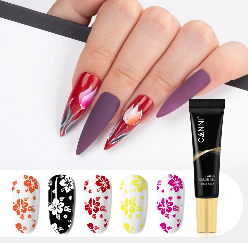 CANNI Stamping Gel UV / LED Nail Gel Varnish - 18 Colours