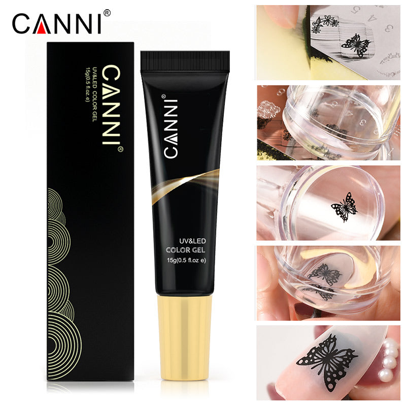 CANNI Stamping Gel UV / LED Nail Gel Varnish - 18 Colours