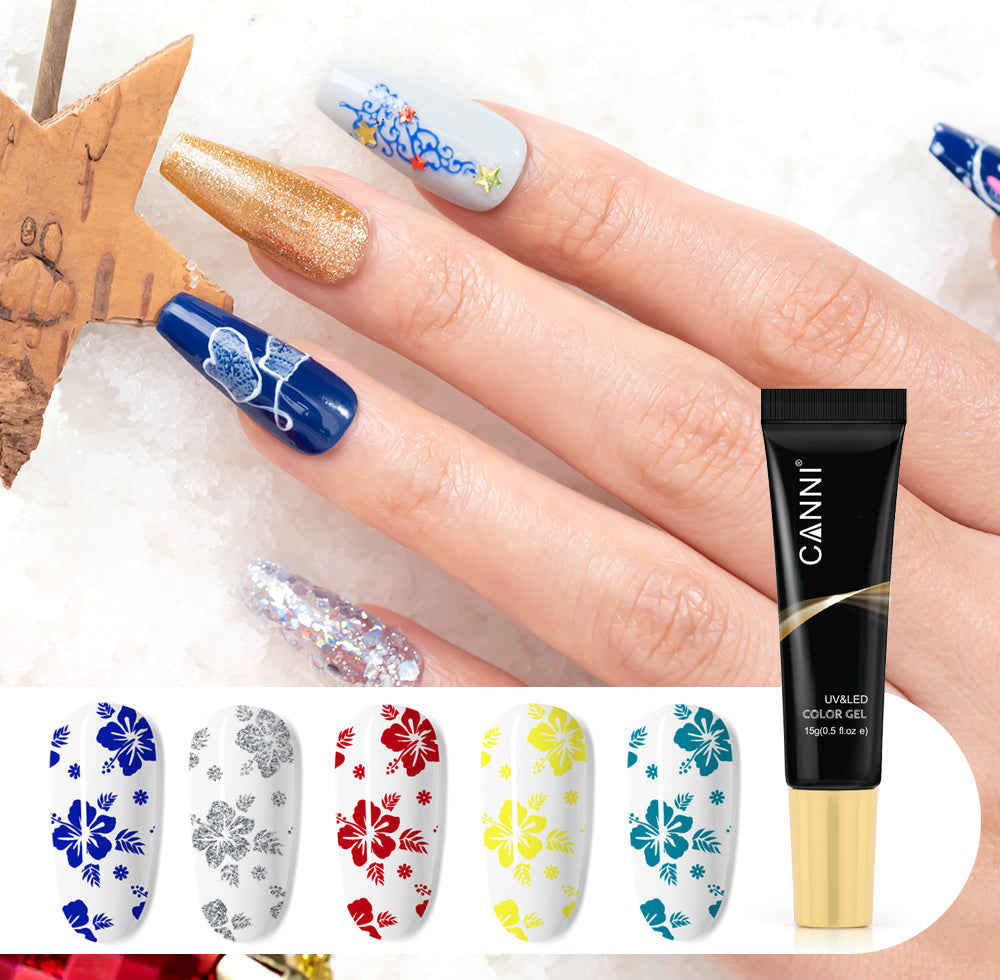 CANNI Stamping Gel UV / LED Nail Gel Varnish - 18 Colours
