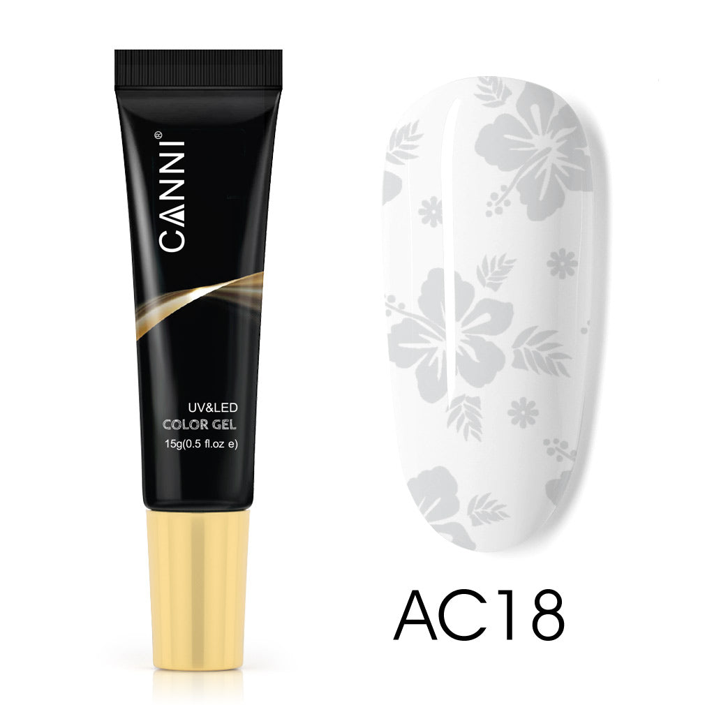 CANNI Stamping Gel UV / LED Nail Gel Varnish - 18 Colours