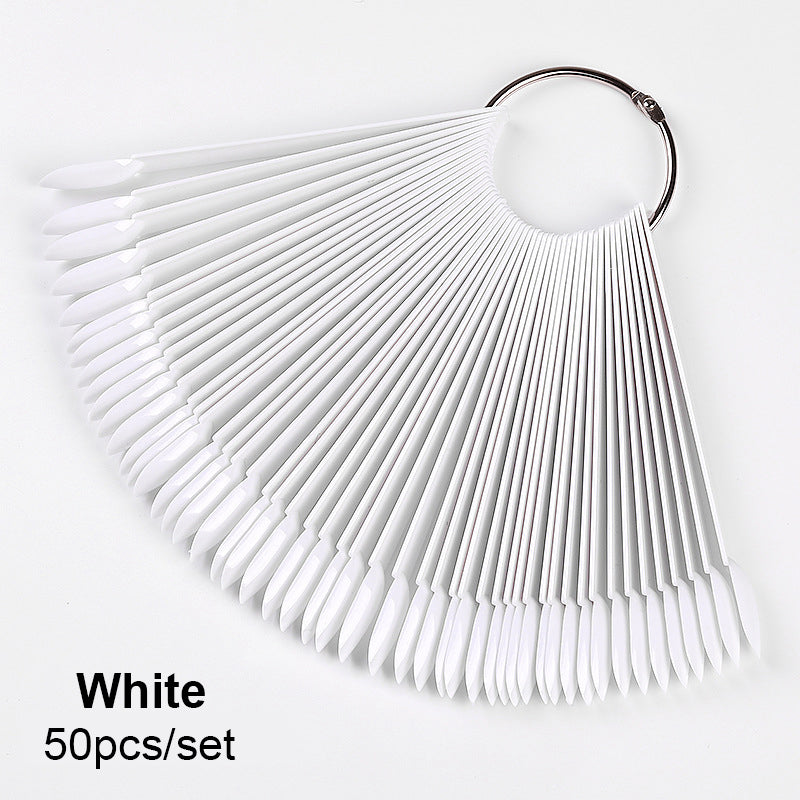 Nail Practicing Tips - Nail Colour Swatches - 50 Pcs