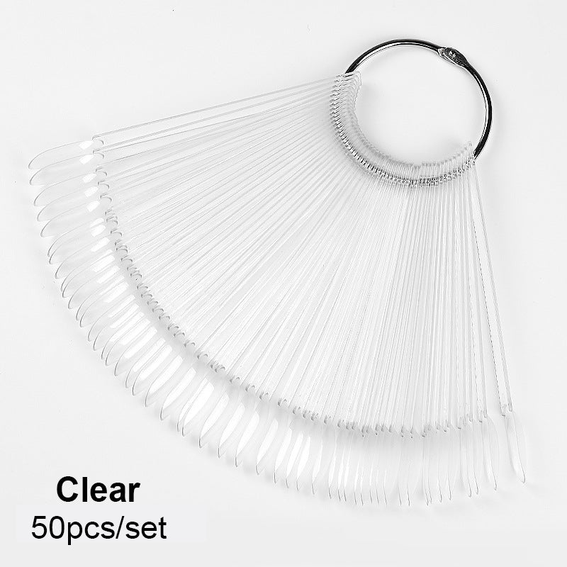 Nail Practicing Tips - Nail Colour Swatches - 50 Pcs