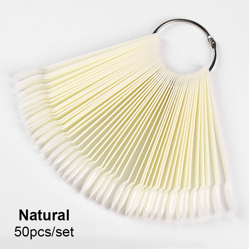 Nail Practicing Tips - Nail Colour Swatches - 50 Pcs