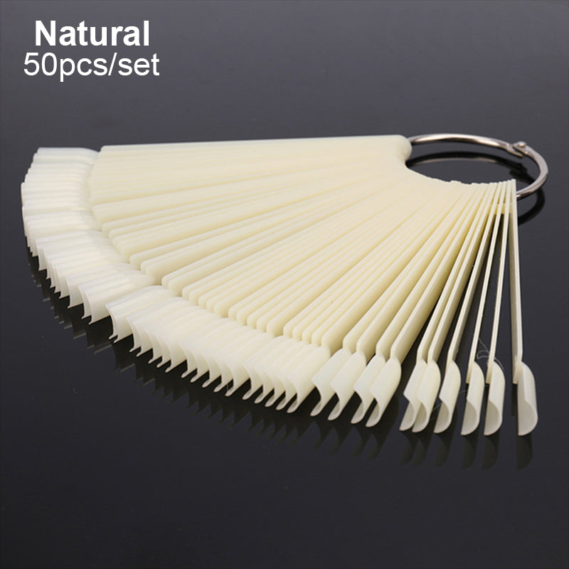 Nail Practicing Tips - Nail Colour Swatches - 50 Pcs