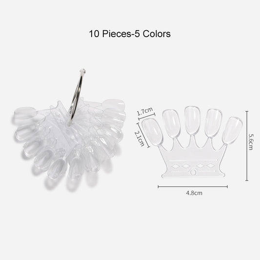 Nail Practicing Tips - Nail Colour Swatches - 50 Tips
