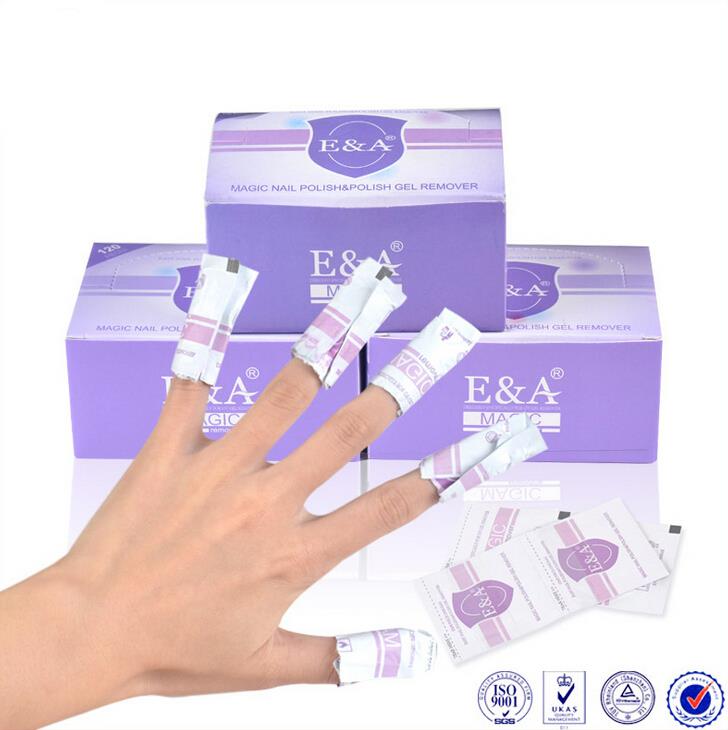 UV Gel Nail Polish Remover Wraps Acetone Wipes Soak Off Pads