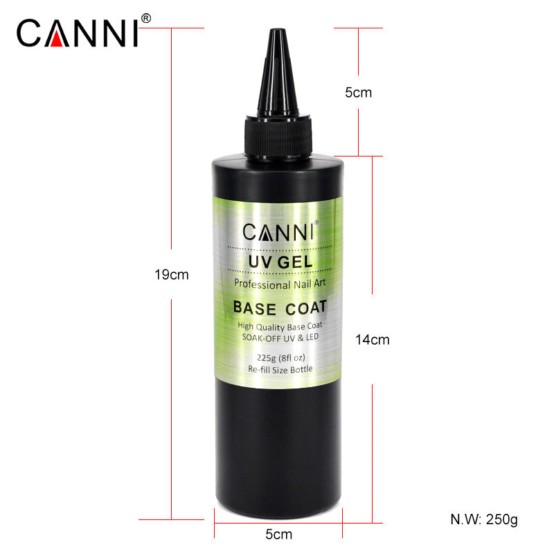 CANNI Base / No wipe top coat / Tempered top coat 225g Bulk Pack