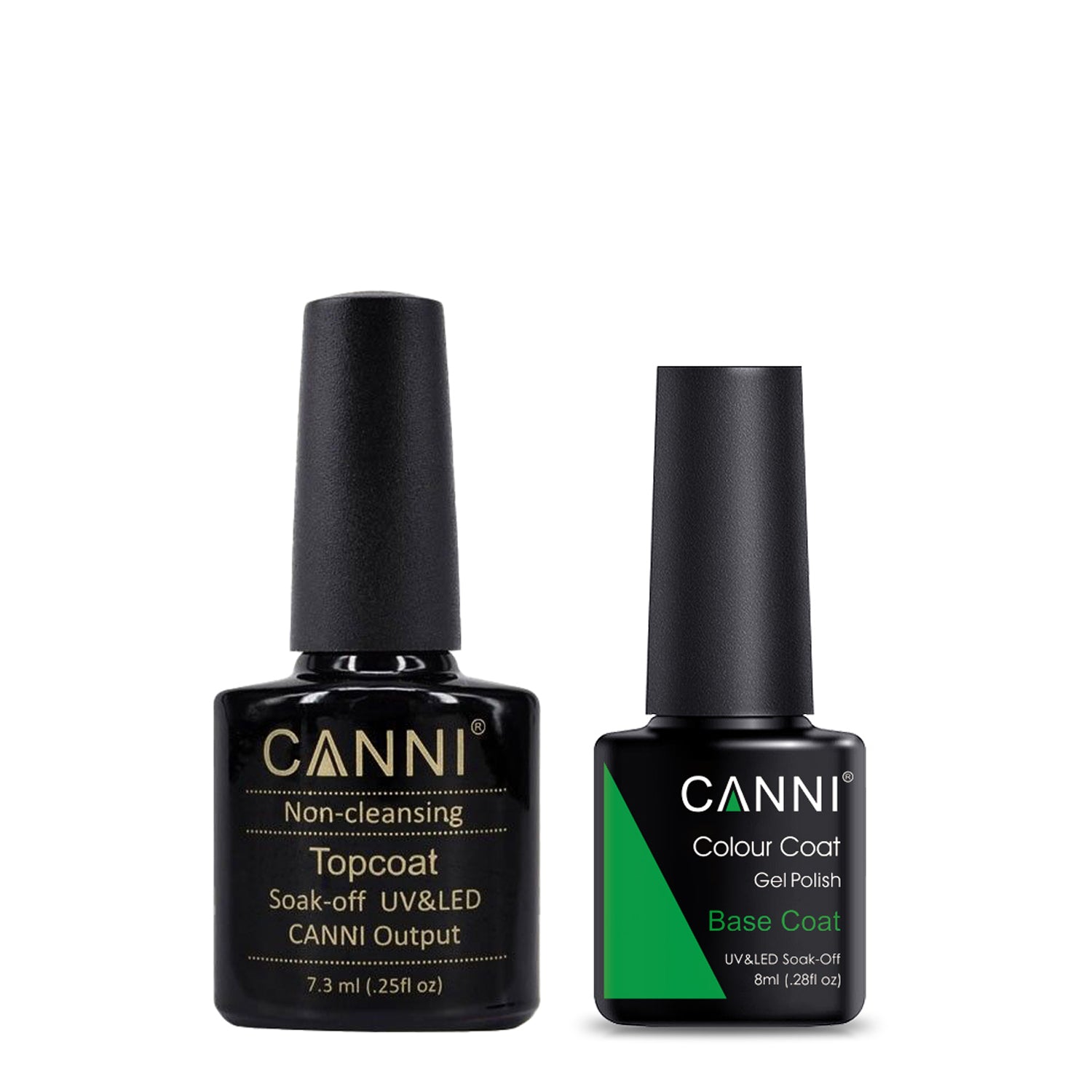 CANNI No Wipe Top Coat & Base Coat Bundle