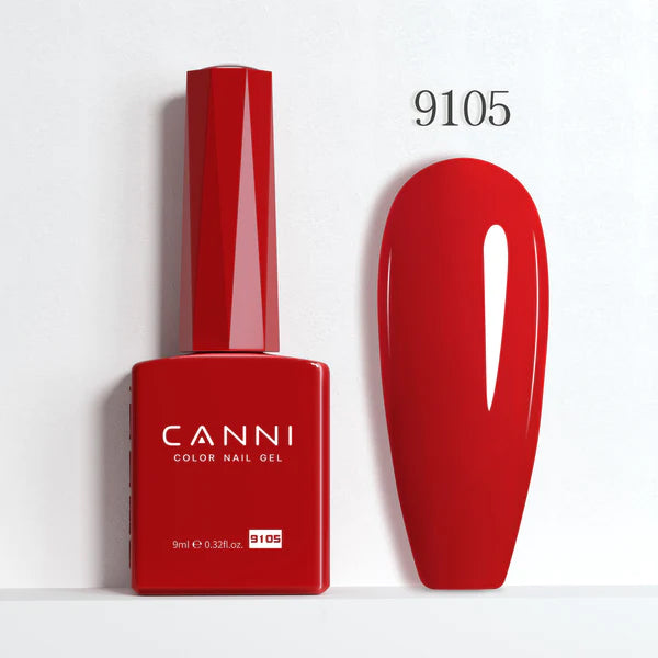 CANNI® Hema Free 9ml Nail Gel Polish Soak Off LED Colours Shades 9073 - 9144