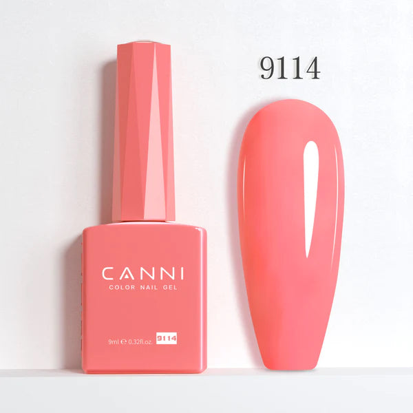 CANNI® Hema Free 9ml Nail Gel Polish Soak Off LED Colours Shades 9073 - 9144