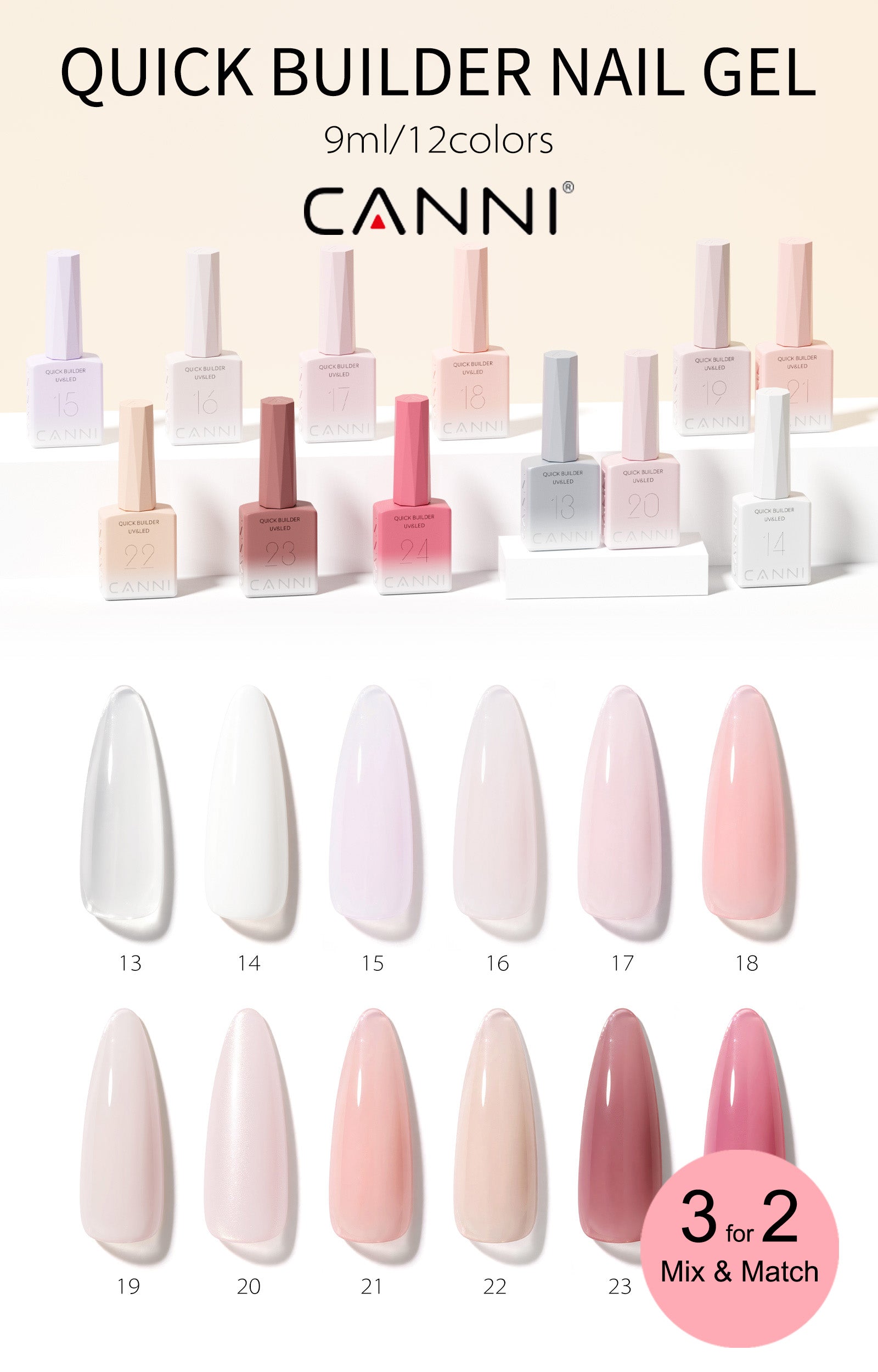 CANNI Quick Builder Gel - 9ml