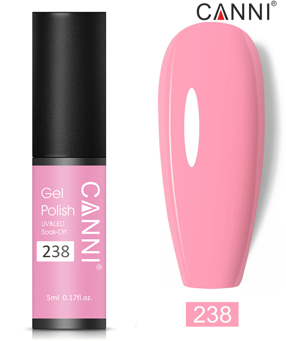 Canni Classic Range 5ml Soak Off UV / LED Nail Gel Polish Varnish - Shade 201 to 258
